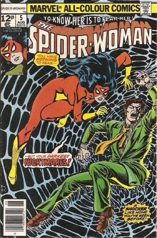 1st Full Morgan Le Fay<br> Cover of Spider-Woman (Vol 1) #5. One of 250,000 Vintage American Comics on sale from Krypton!