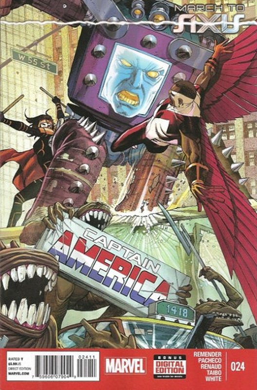 Cover of Captain America (Vol 7) #24. One of 250,000 Vintage American Comics on sale from Krypton!