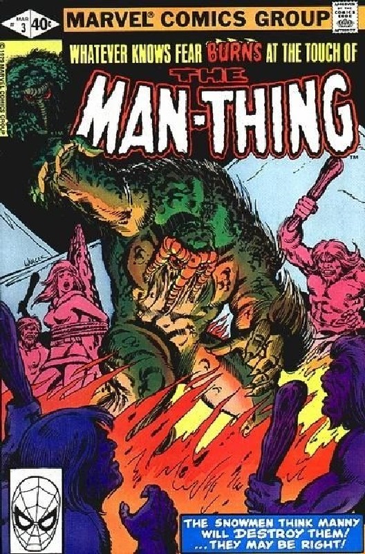 Cover of Man-Thing (Vol 2) #3. One of 250,000 Vintage American Comics on sale from Krypton!