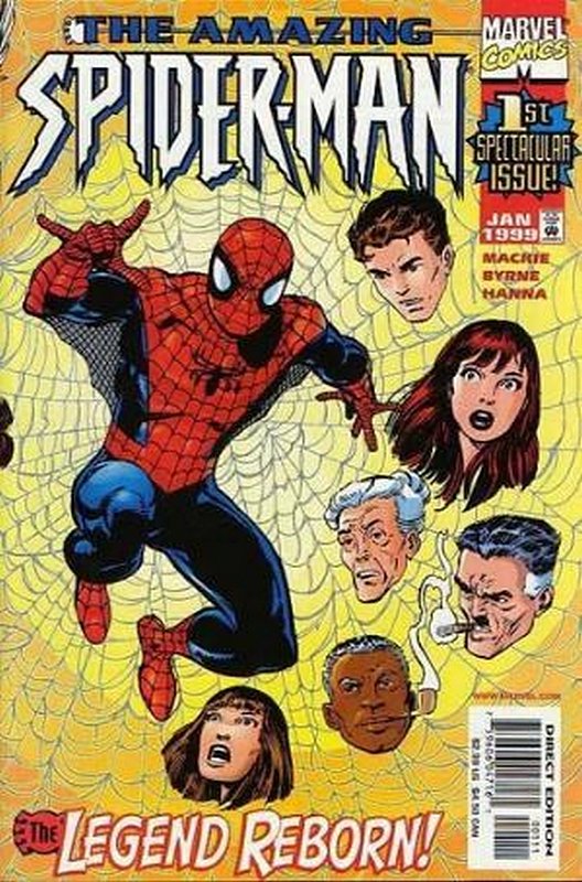 Amazing Spider-Man 1998 relaunch.<br> Cover of Amazing Spider-Man (Vol 2) #1. One of 250,000 Vintage American Comics on sale from Krypton!
