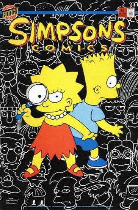 Cover of Simpsons Comics #3. One of 250,000 Vintage American Comics on sale from Krypton!