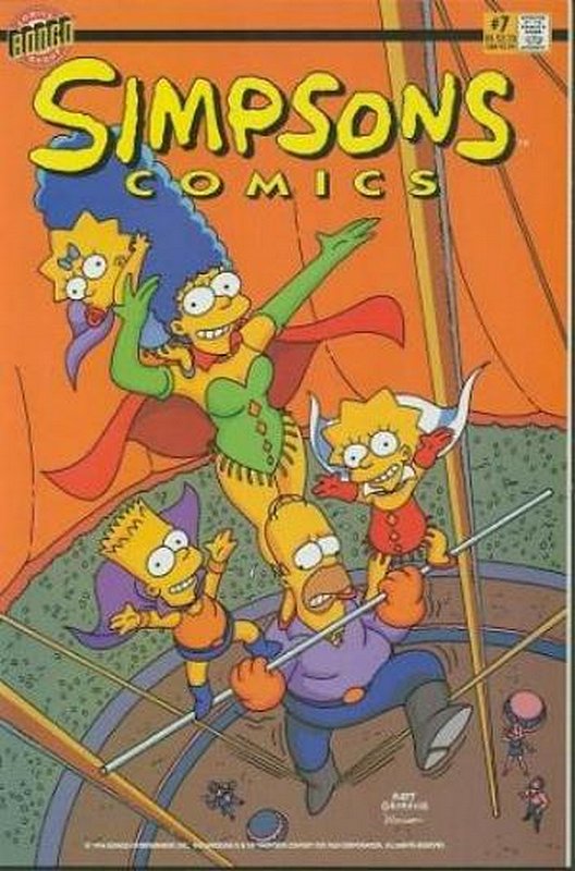 Cover of Simpsons Comics #7. One of 250,000 Vintage American Comics on sale from Krypton!