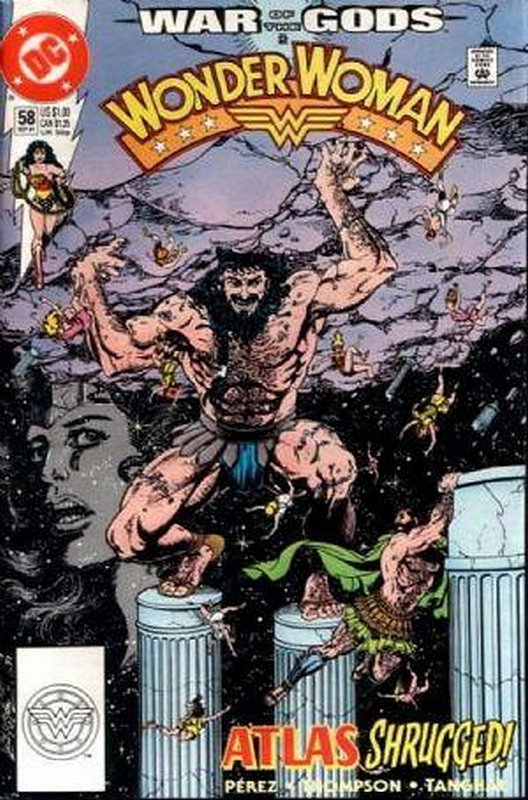 Cover of Wonder Woman (Vol 2) #58. One of 250,000 Vintage American Comics on sale from Krypton!