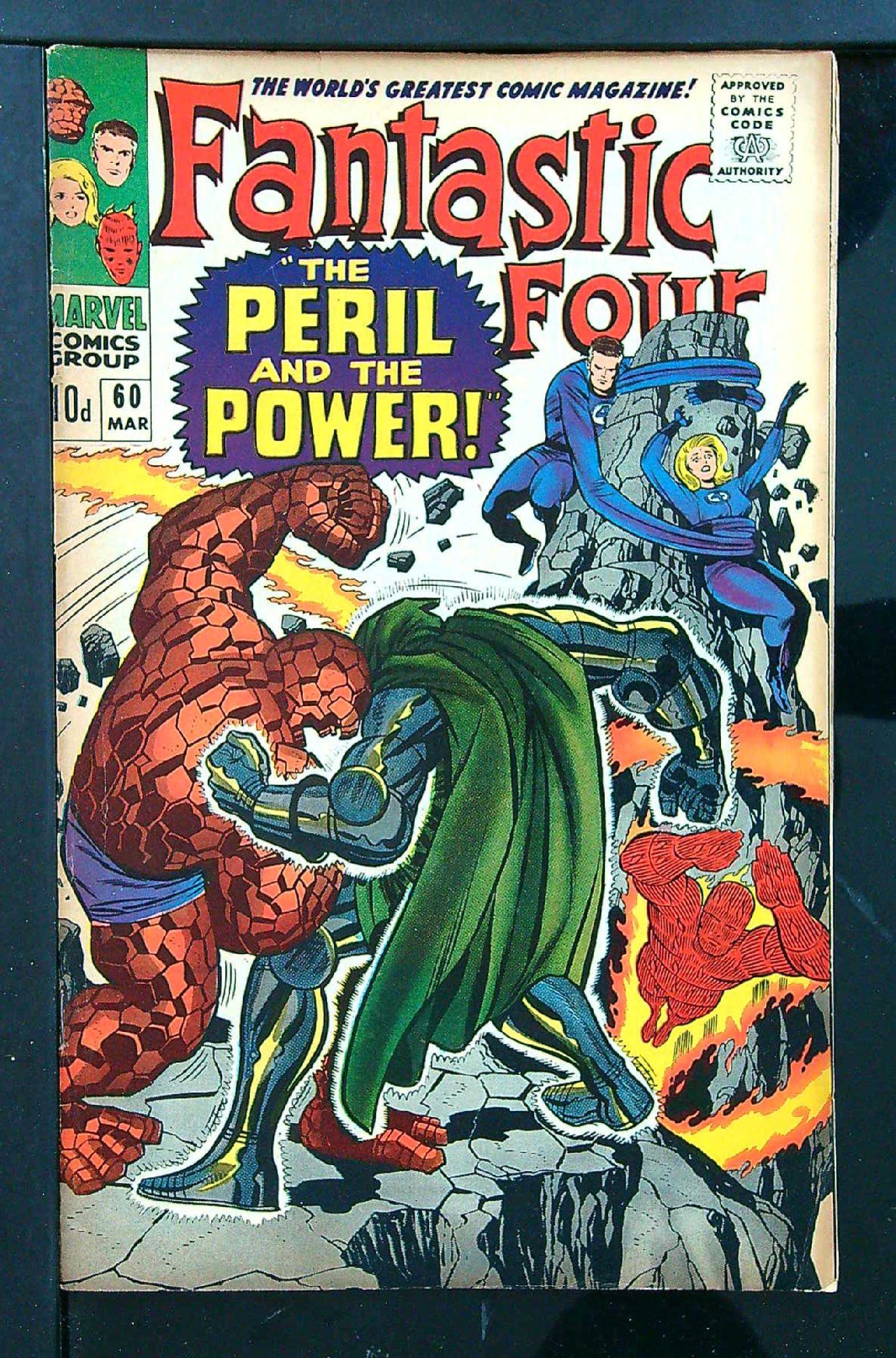 ACTUAL SCAN OF COMIC!<br> Cover of Fantastic Four (Vol 1) #60. One of 250,000 Vintage American Comics on sale from Krypton!