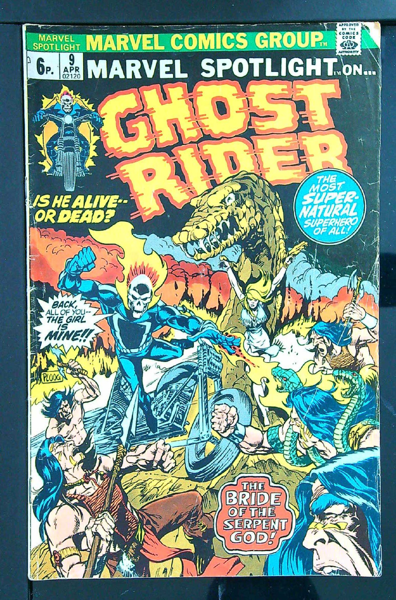 ACTUAL SCAN OF COMIC!<br> Cover of Marvel Spotlight (Vol 1) #9. One of 250,000 Vintage American Comics on sale from Krypton!