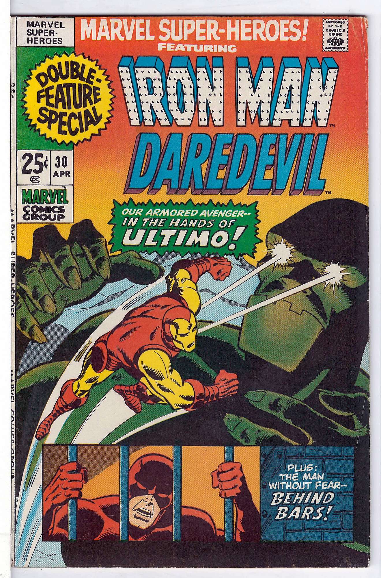 ACTUAL SCAN OF COMIC!<br> Cover of Marvel Super-Heroes (Vol 1) #30. One of 250,000 Vintage American Comics on sale from Krypton!