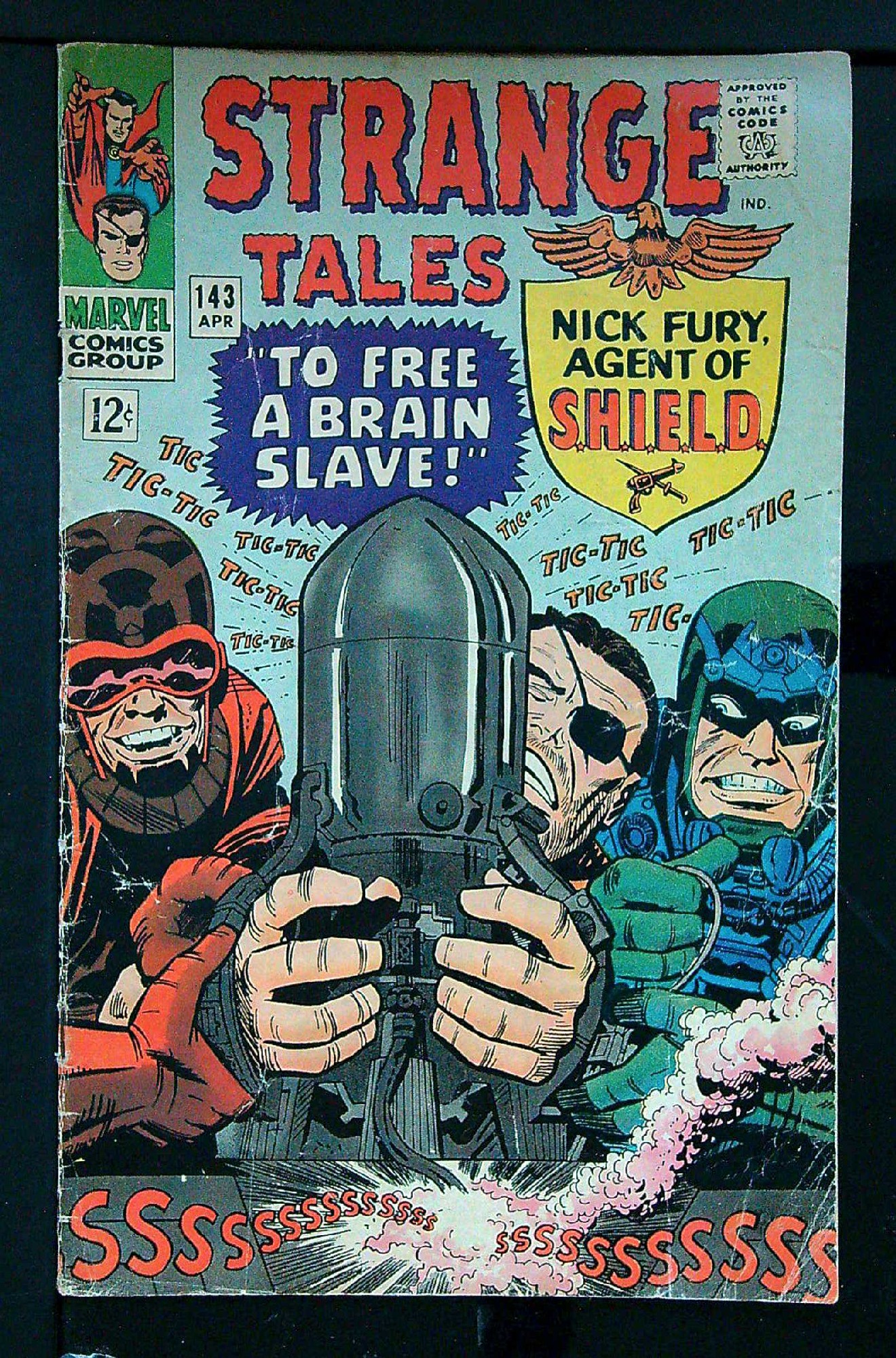 ACTUAL SCAN OF COMIC!<br> Cover of Strange Tales (Vol 1) #143. One of 250,000 Vintage American Comics on sale from Krypton!