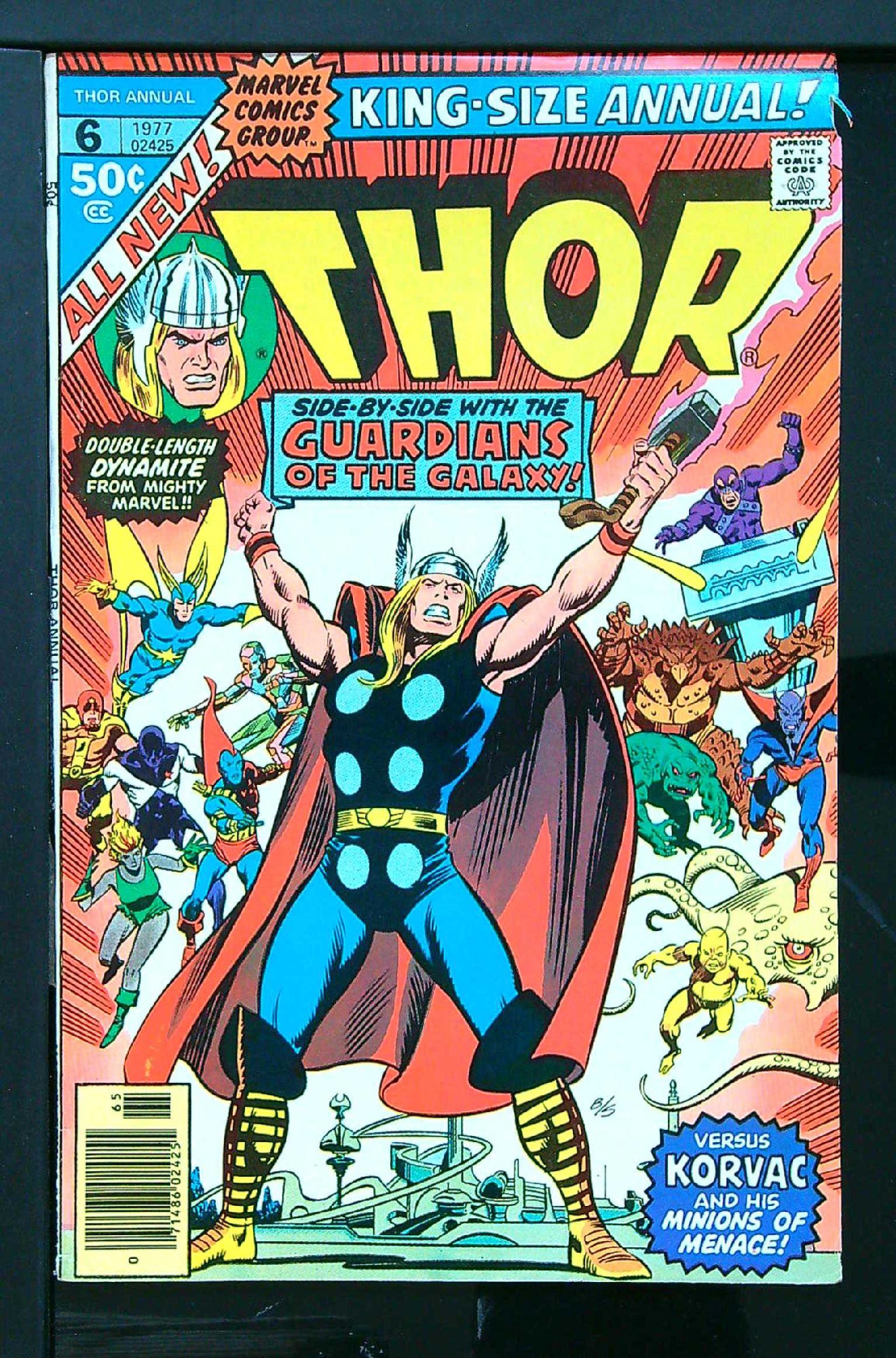 ACTUAL SCAN OF COMIC!<br> Cover of Thor Annual (Vol 1) #6. One of 250,000 Vintage American Comics on sale from Krypton!