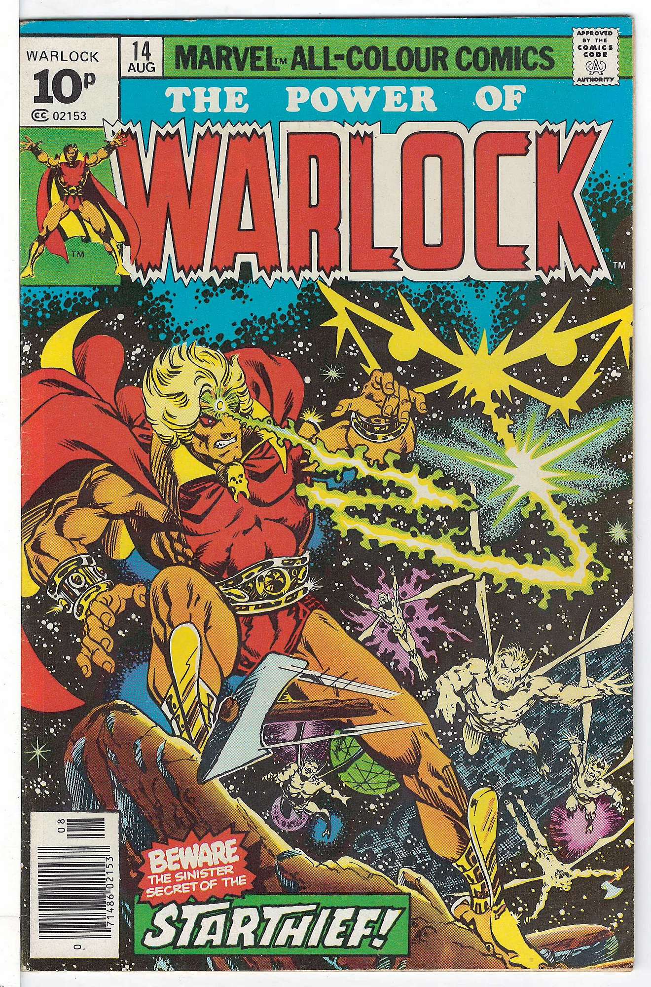 ACTUAL SCAN OF COMIC!<br> Cover of Warlock (Vol 1) The Power of #14. One of 250,000 Vintage American Comics on sale from Krypton!