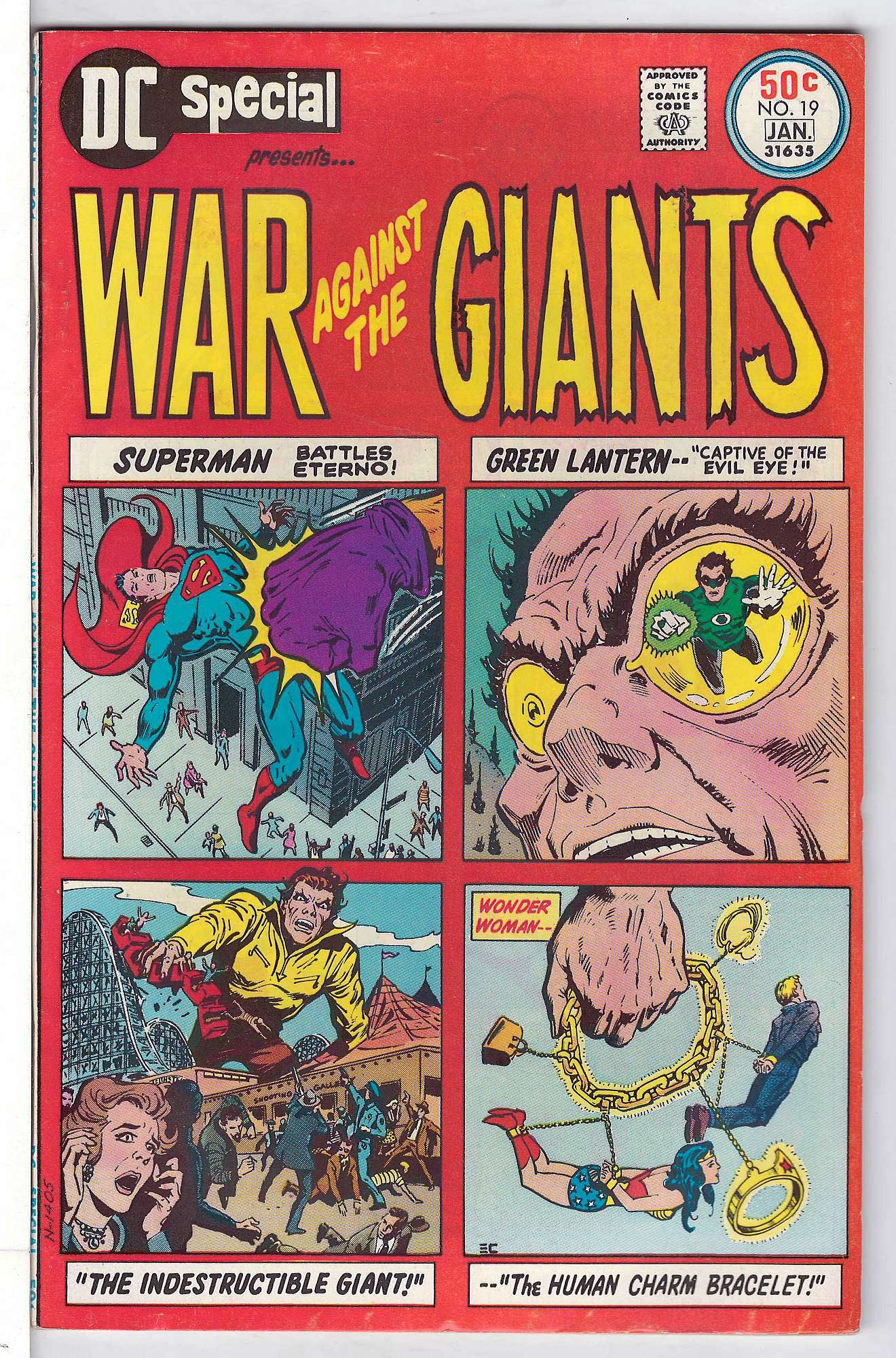 ACTUAL SCAN OF COMIC!<br>Distribution Stamp on Cover - See Scan Cover of DC Special (Vol 1) #19. One of 250,000 Vintage American Comics on sale from Krypton!