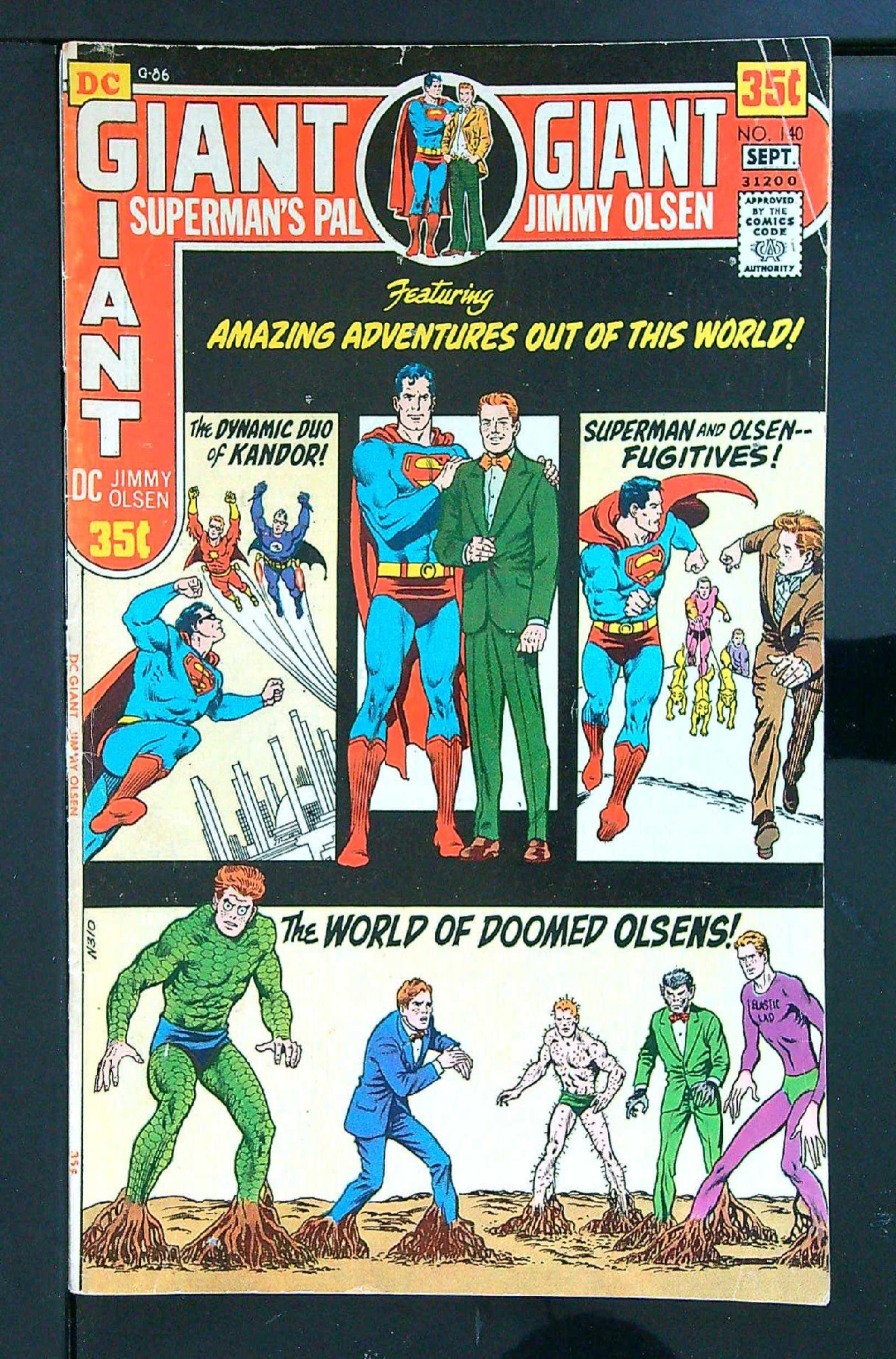 ACTUAL SCAN OF COMIC!<br> Cover of Jimmy Olsen (Vol 1) Supermans Pal #140. One of 250,000 Vintage American Comics on sale from Krypton!