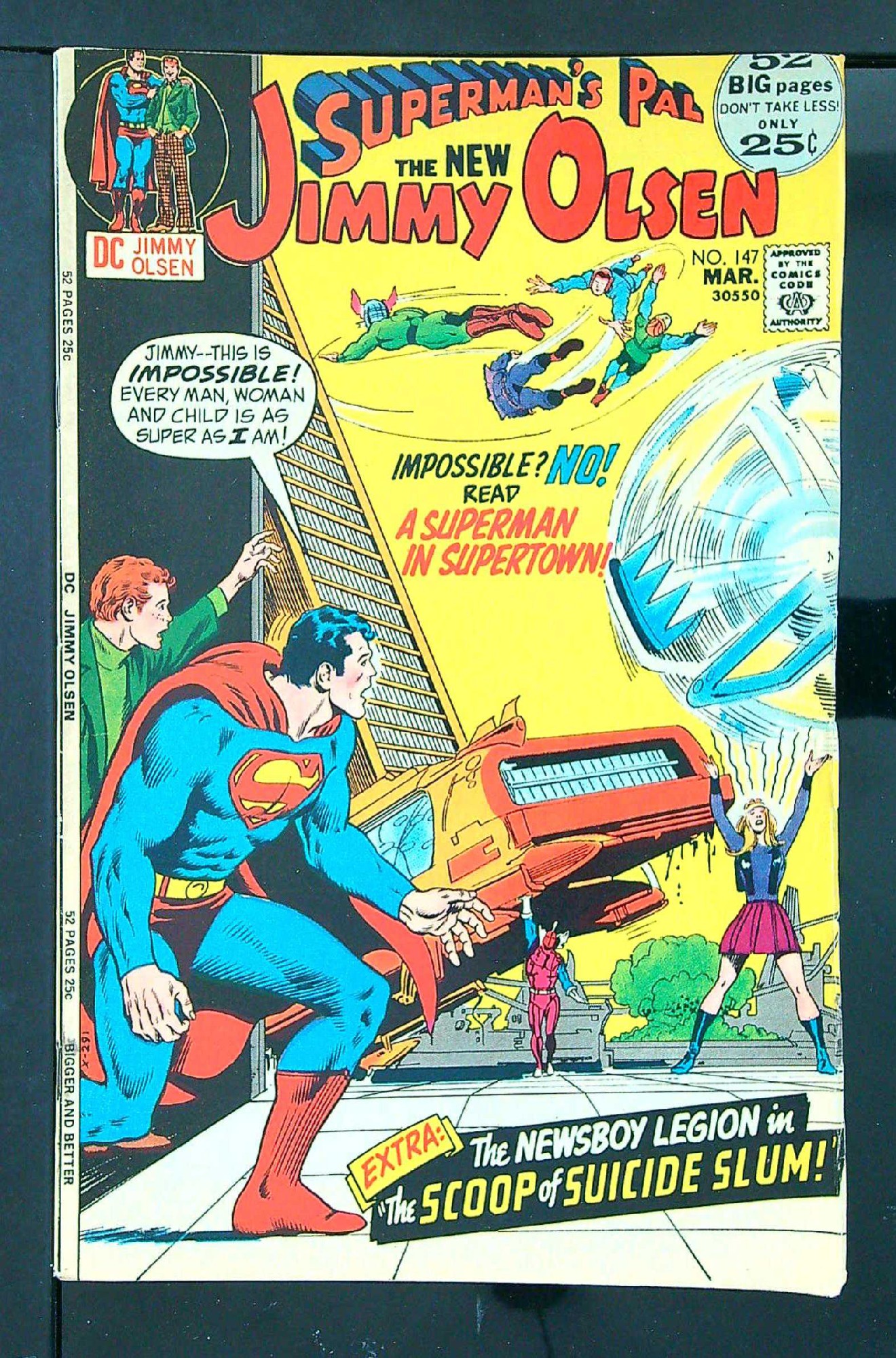 ACTUAL SCAN OF COMIC!<br> Cover of Jimmy Olsen (Vol 1) Supermans Pal #147. One of 250,000 Vintage American Comics on sale from Krypton!