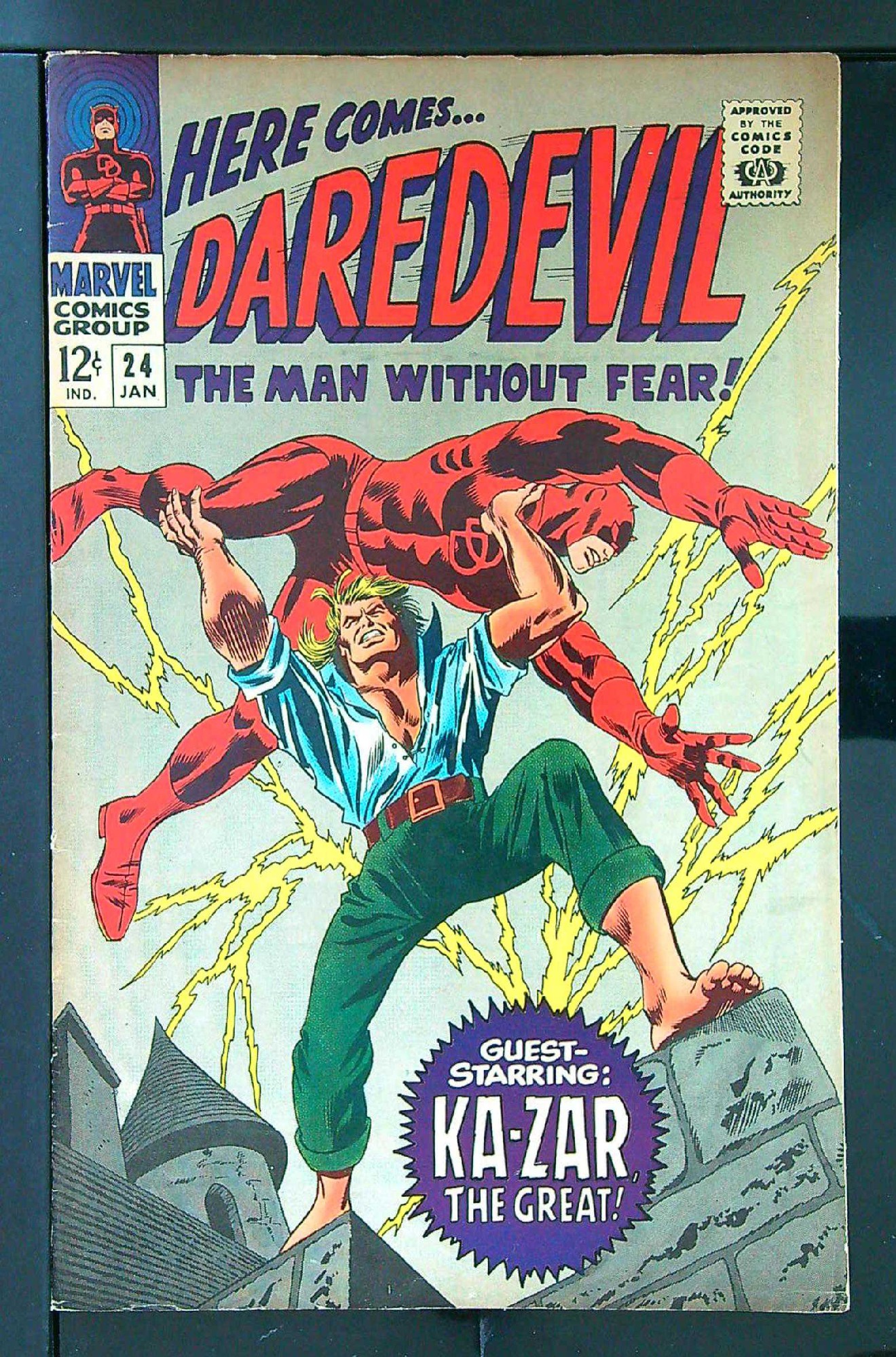 ACTUAL SCAN OF COMIC!<br> Cover of Daredevil (Vol 1) #24. One of 250,000 Vintage American Comics on sale from Krypton!