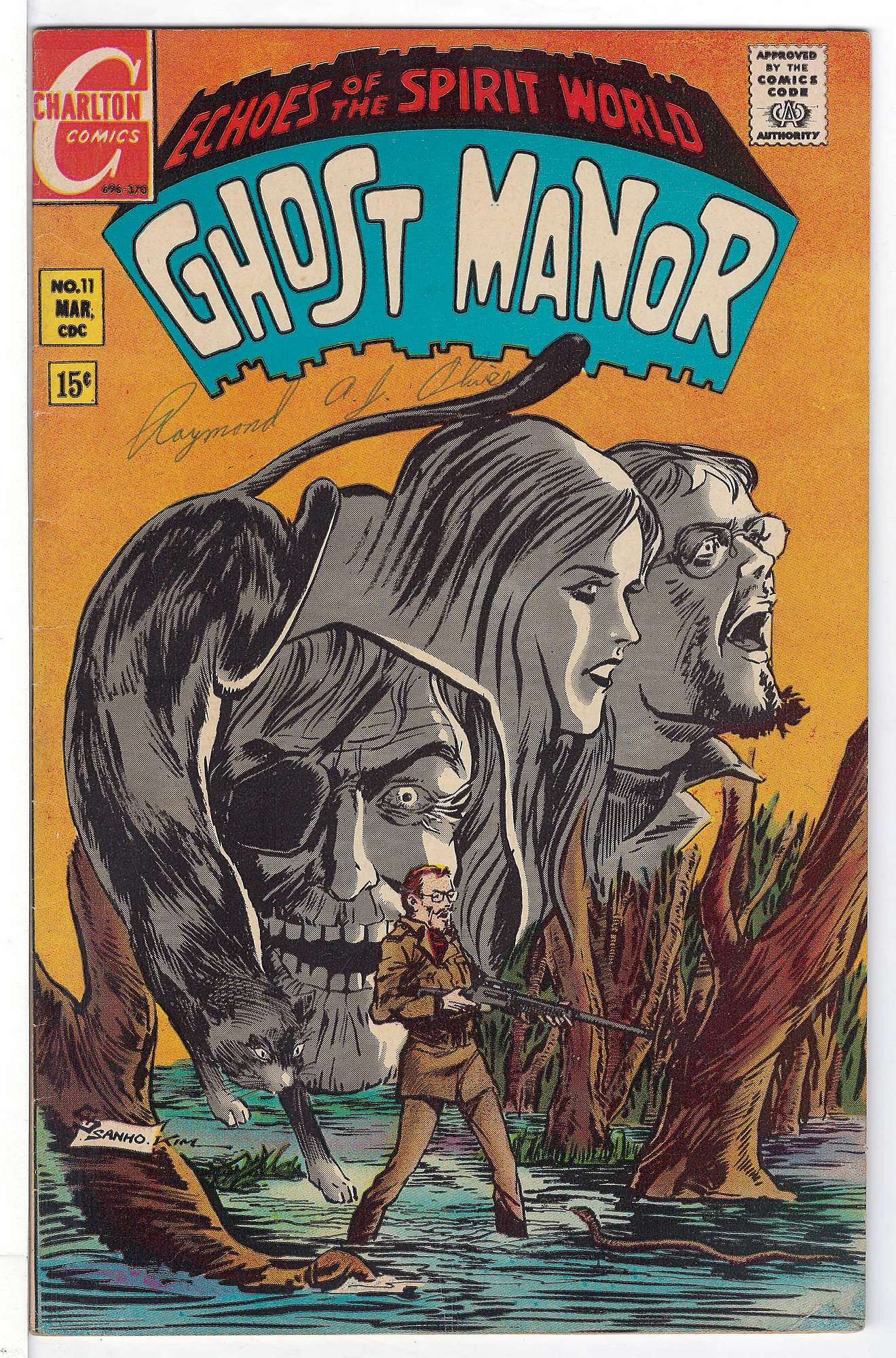 ACTUAL SCAN OF COMIC!<br>Pen on Cover - See Scan Cover of Ghost Manor (Vol 1) #11. One of 250,000 Vintage American Comics on sale from Krypton!