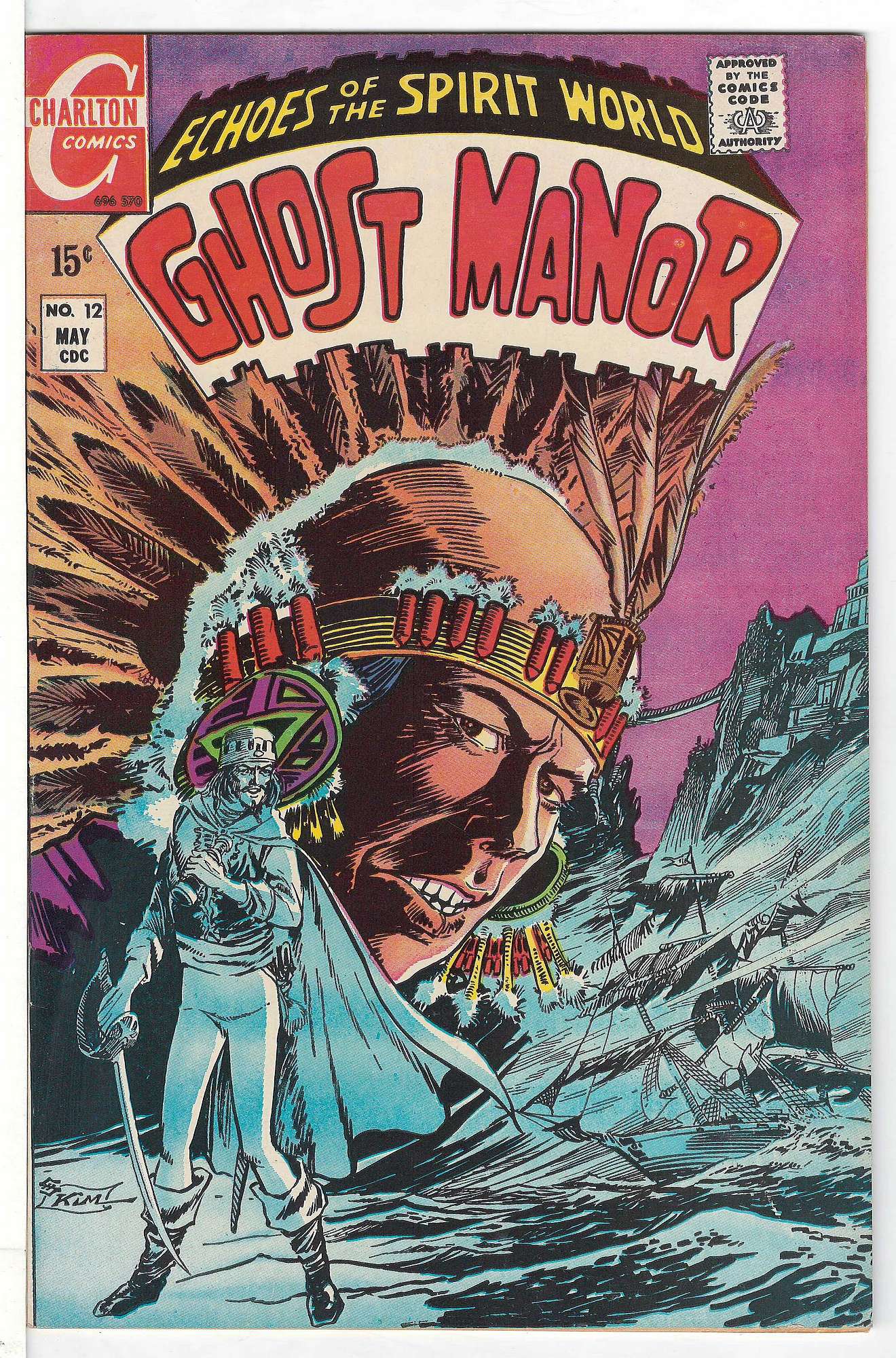 ACTUAL SCAN OF COMIC!<br> Cover of Ghost Manor (Vol 1) #12. One of 250,000 Vintage American Comics on sale from Krypton!