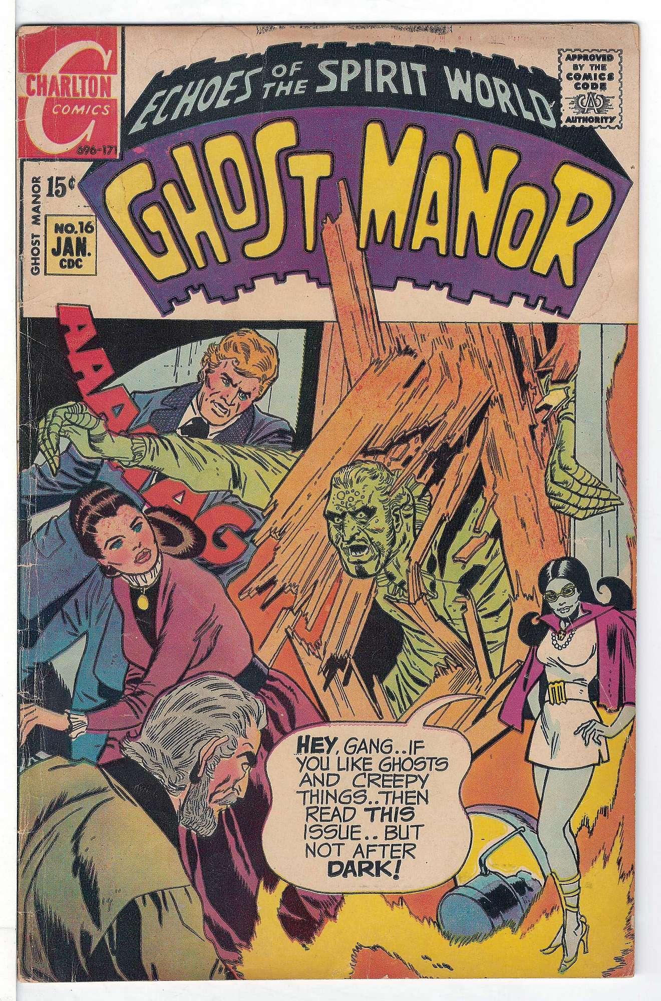 Ditko Art<br>ACTUAL SCAN OF COMIC!<br> Cover of Ghost Manor (Vol 1) #16. One of 250,000 Vintage American Comics on sale from Krypton!
