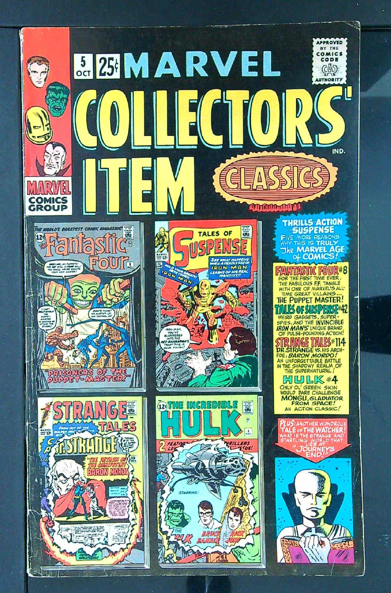 ACTUAL SCAN OF COMIC!<br> Cover of Marvel Collectors Item Classics (Vol 1) #5. One of 250,000 Vintage American Comics on sale from Krypton!