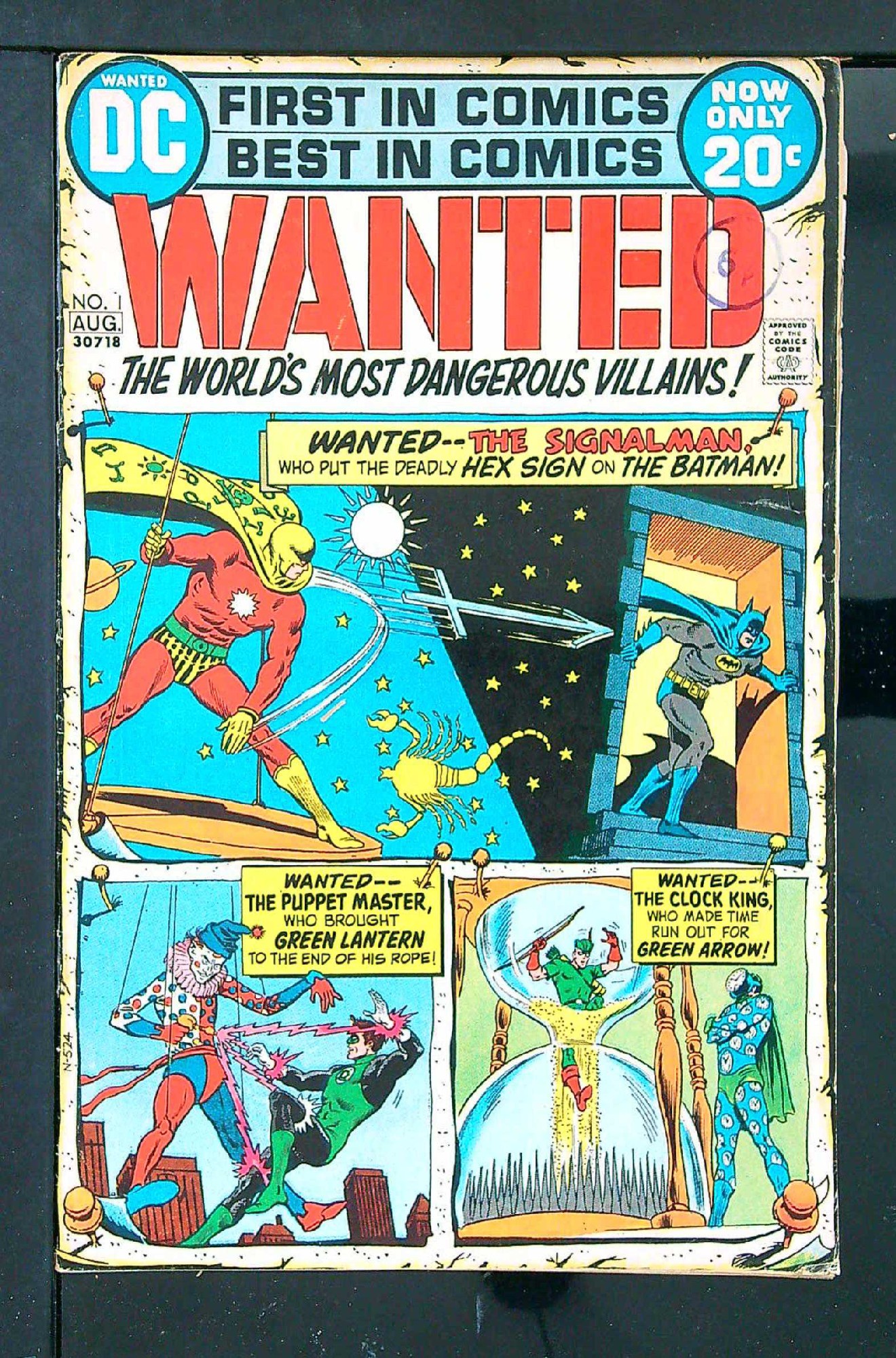 ACTUAL SCAN OF COMIC!<br>Distribution Stamp on Cover - See Scan Cover of Wanted: Worlds Most Dangerous Villains (Vol 1) #1. One of 250,000 Vintage American Comics on sale from Krypton!