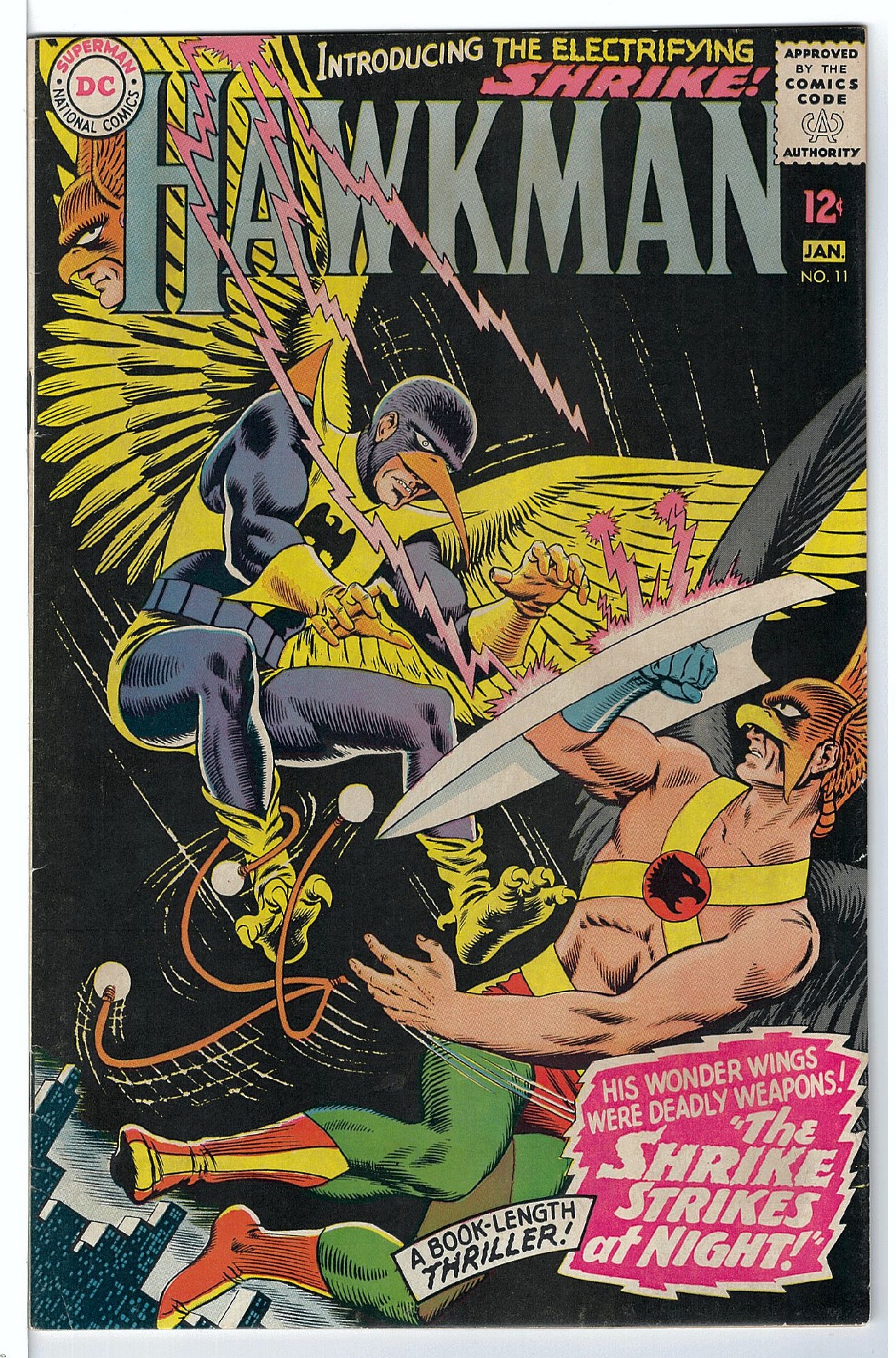 1st Shrike<br>ACTUAL SCAN OF COMIC!<br> Cover of Hawkman (Vol 1) #11. One of 250,000 Vintage American Comics on sale from Krypton!
