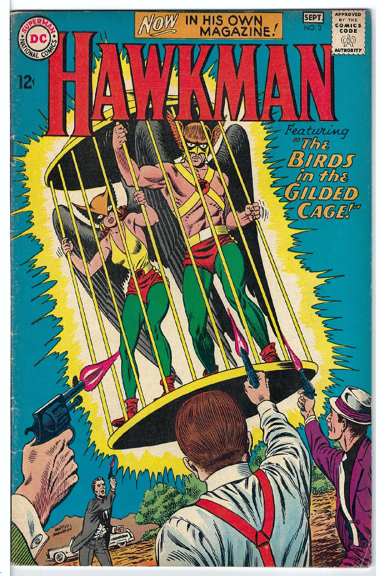 ACTUAL SCAN OF COMIC!<br> Cover of Hawkman (Vol 1) #3. One of 250,000 Vintage American Comics on sale from Krypton!