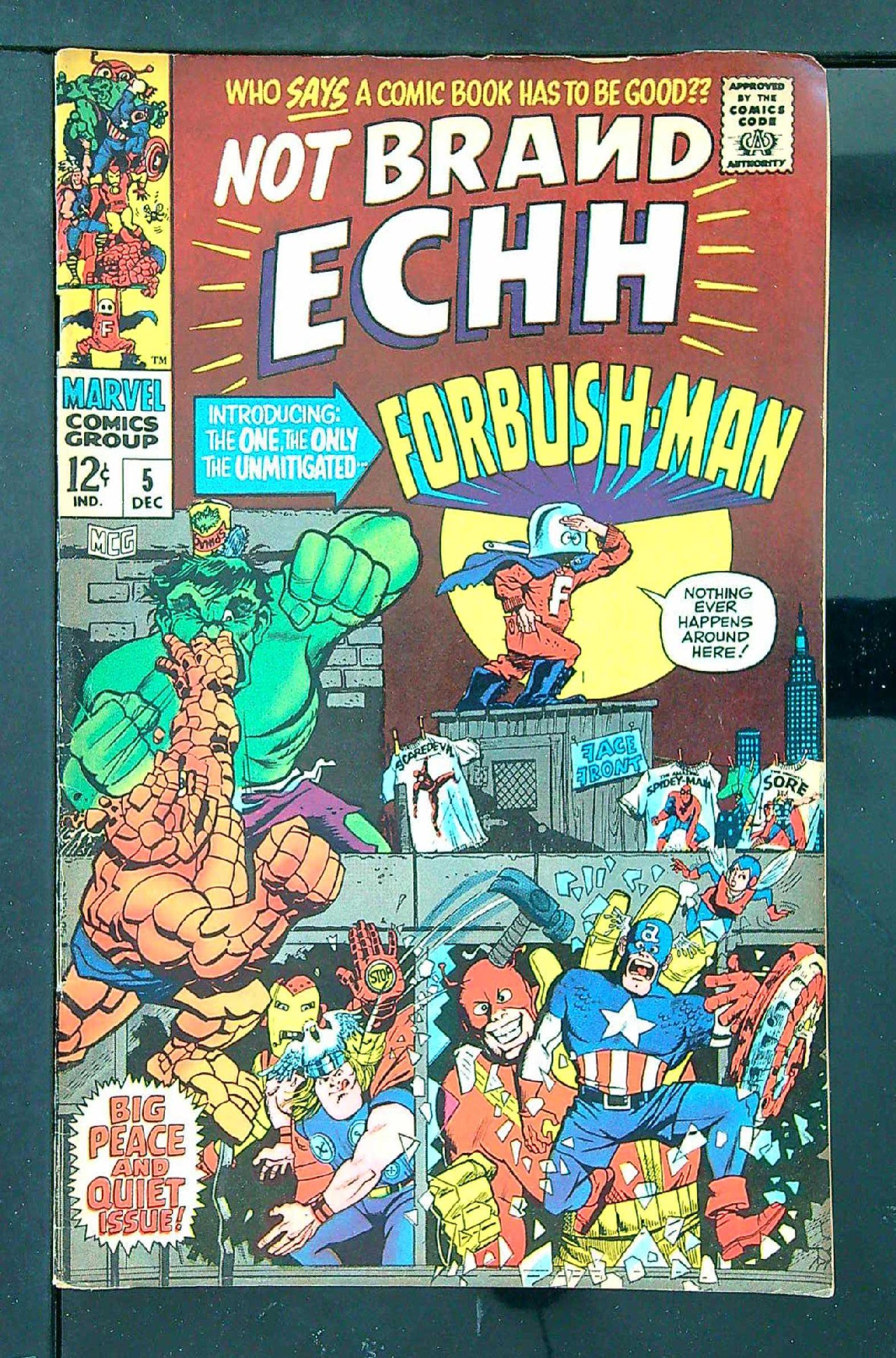 ACTUAL SCAN OF COMIC!<br> Cover of Not Brand Echh (Vol 1) #5. One of 250,000 Vintage American Comics on sale from Krypton!