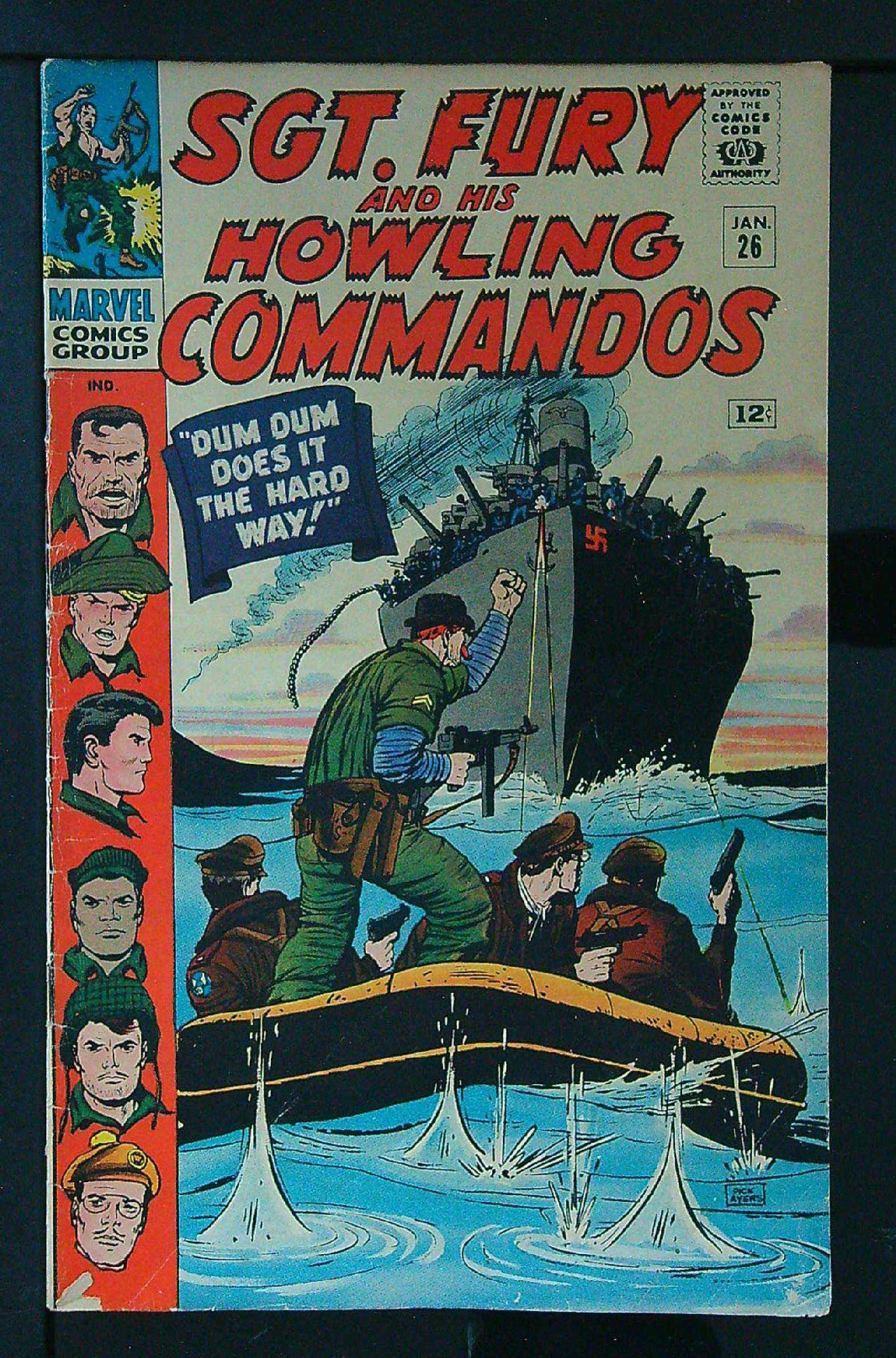 ACTUAL SCAN OF COMIC!<br> Cover of Sgt. Fury & His Howling Commandos #26. One of 250,000 Vintage American Comics on sale from Krypton!