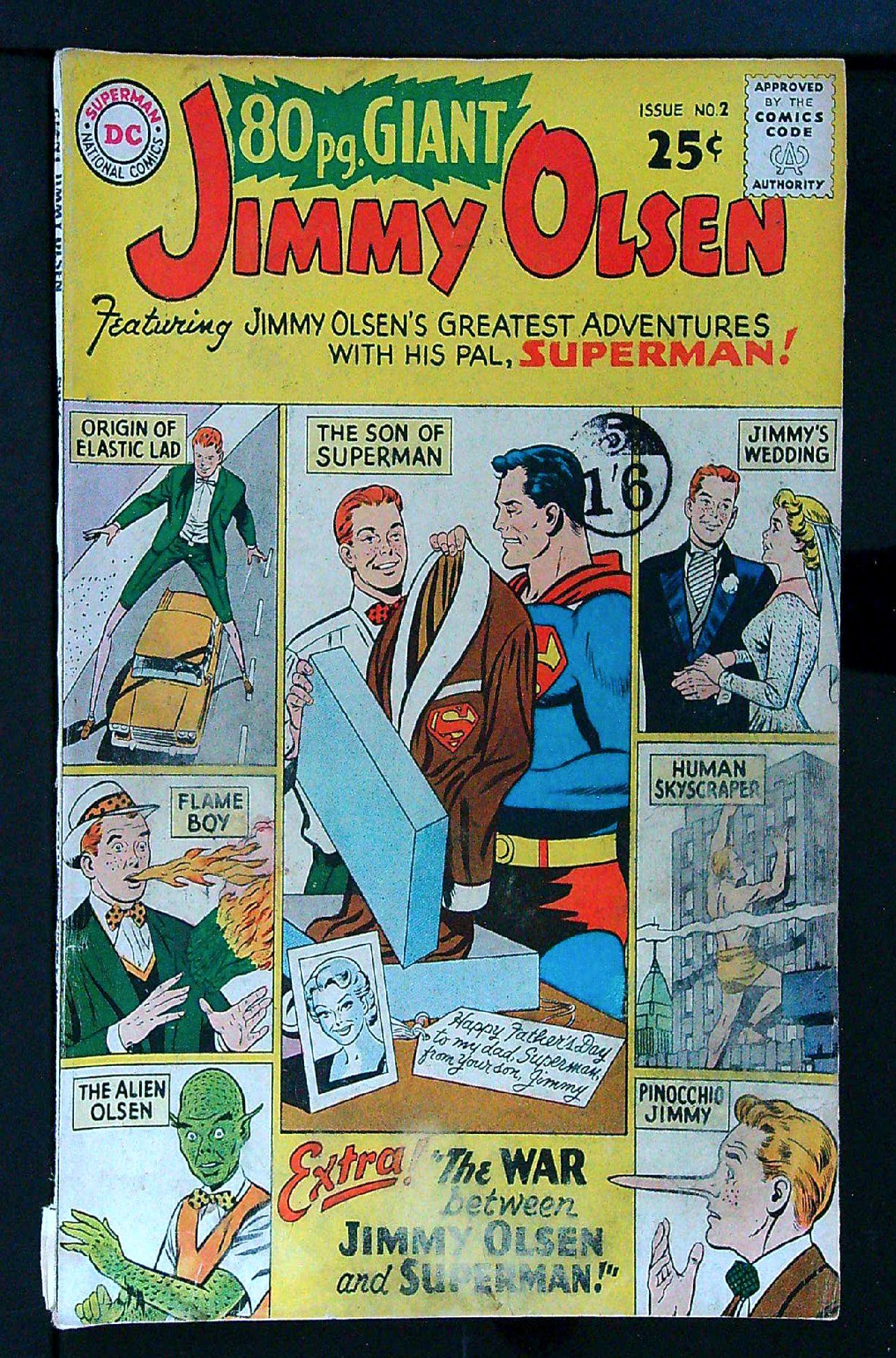 ACTUAL SCAN OF COMIC!<br>Distribution Stamp on Cover - See Scan Cover of Eighty Page Giant (Vol 1) #2. One of 250,000 Vintage American Comics on sale from Krypton!