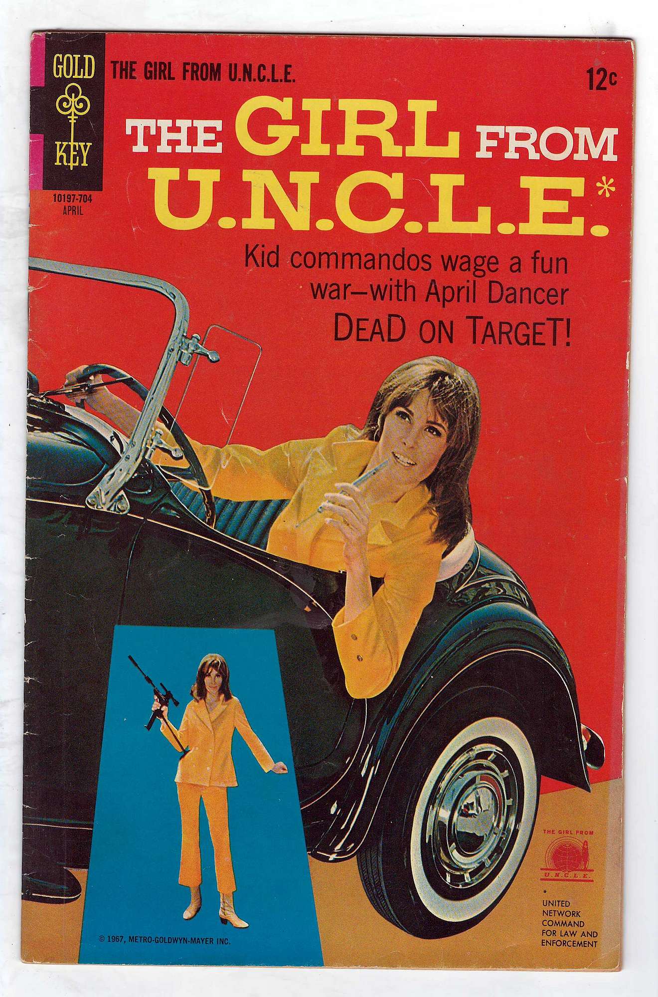 ACTUAL SCAN OF COMIC!<br> Cover of Girl From U.N.C.L.E. #2. One of 250,000 Vintage American Comics on sale from Krypton!