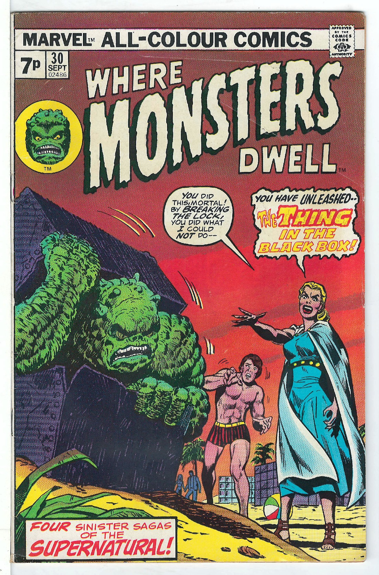 ACTUAL SCAN OF COMIC!<br> Cover of Where Monsters Dwell (Vol 1) #30. One of 250,000 Vintage American Comics on sale from Krypton!