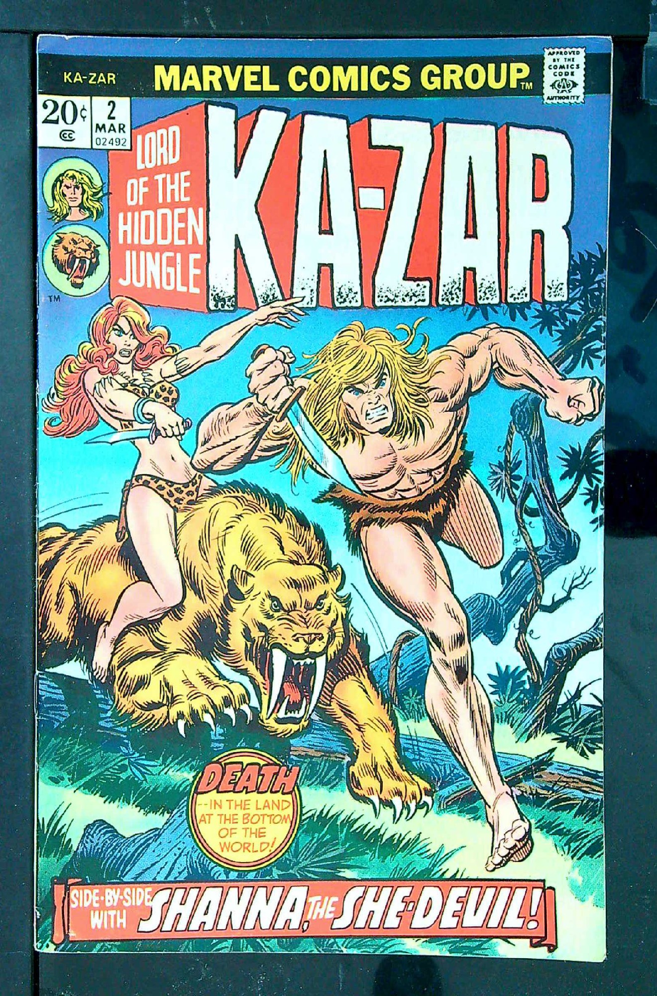 ACTUAL SCAN OF COMIC!<br> Cover of Ka-Zar (Vol 2) Lord of the Hidden Jungle #2. One of 250,000 Vintage American Comics on sale from Krypton!