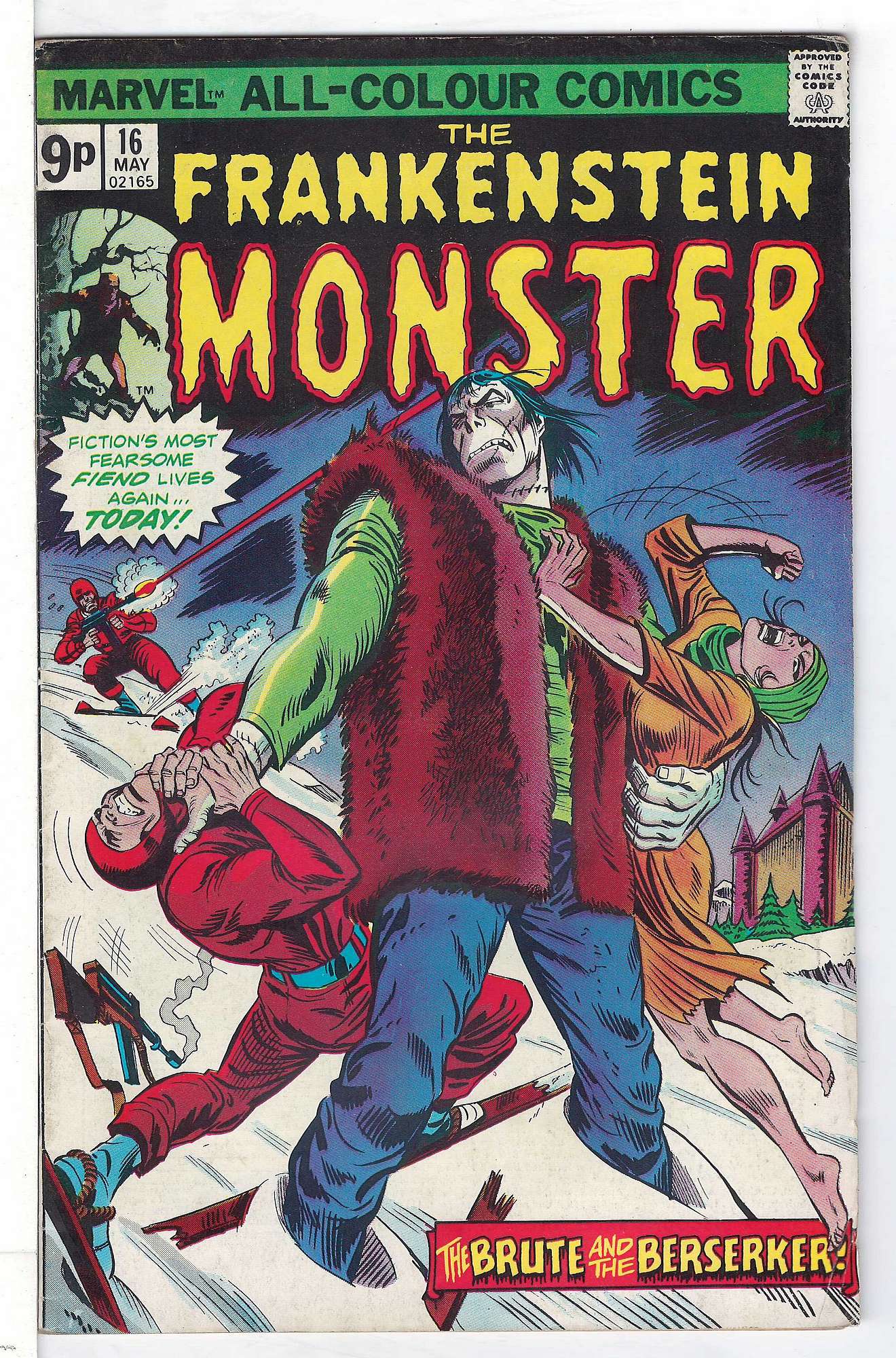 ACTUAL SCAN OF COMIC!<br> Cover of Frankenstein - The Monster of #16. One of 250,000 Vintage American Comics on sale from Krypton!
