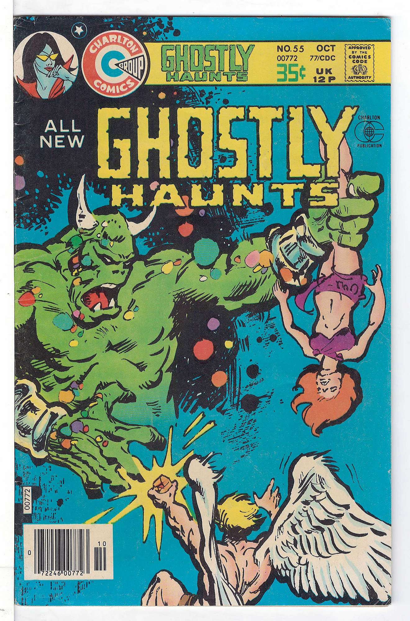 ACTUAL SCAN OF COMIC!<br> Cover of Ghostly Haunts (Vol 1) #55. One of 250,000 Vintage American Comics on sale from Krypton!