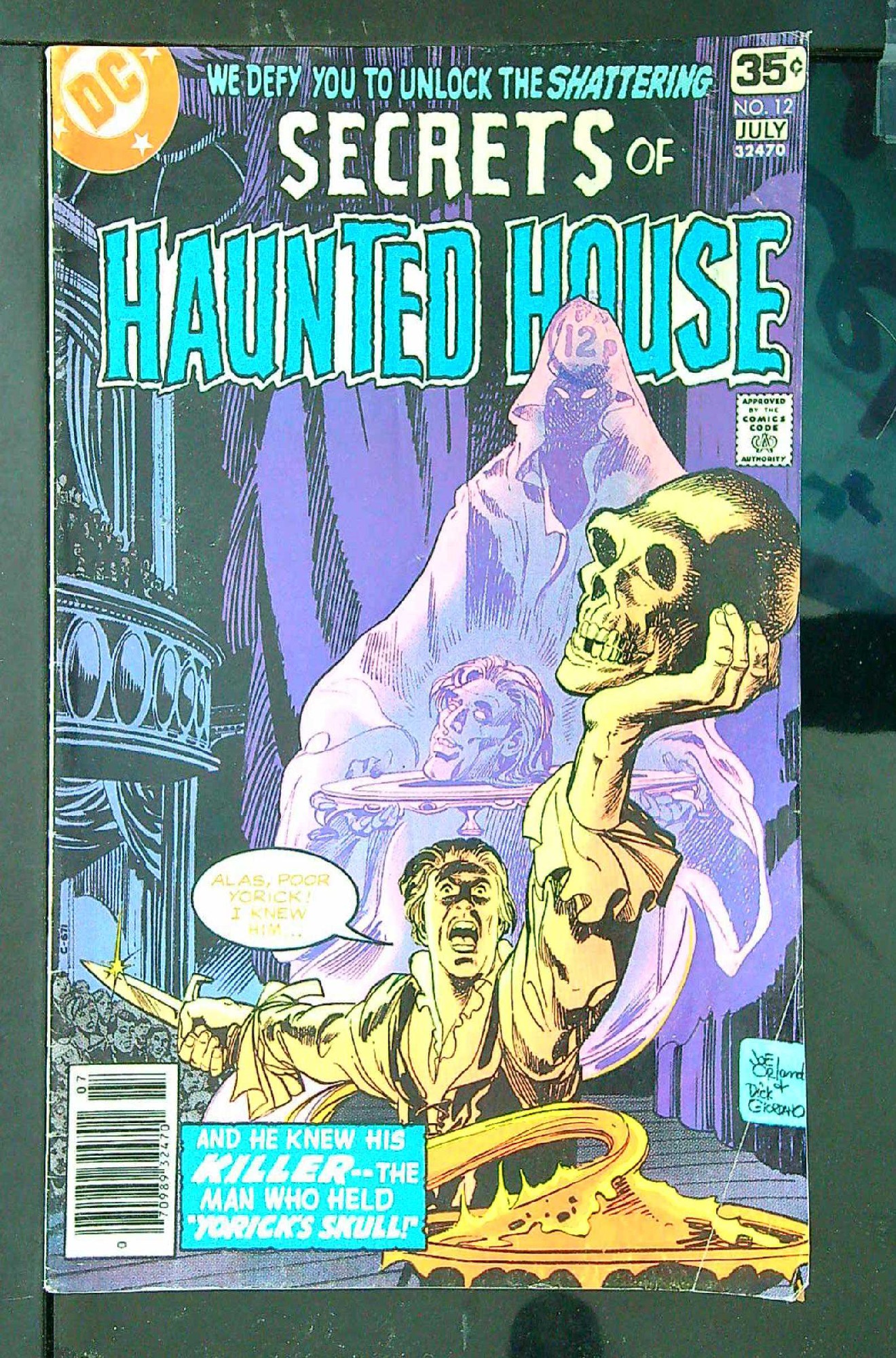 ACTUAL SCAN OF COMIC!<br> Cover of Secrets of Haunted House (Vol 1) #12. One of 250,000 Vintage American Comics on sale from Krypton!