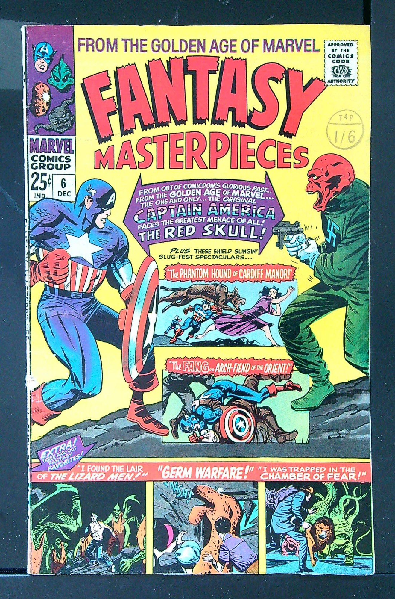 ACTUAL SCAN OF COMIC!<br>Distribution Stamp on Cover - See Scan Cover of Fantasy Masterpieces (Vol 1) #6. One of 250,000 Vintage American Comics on sale from Krypton!
