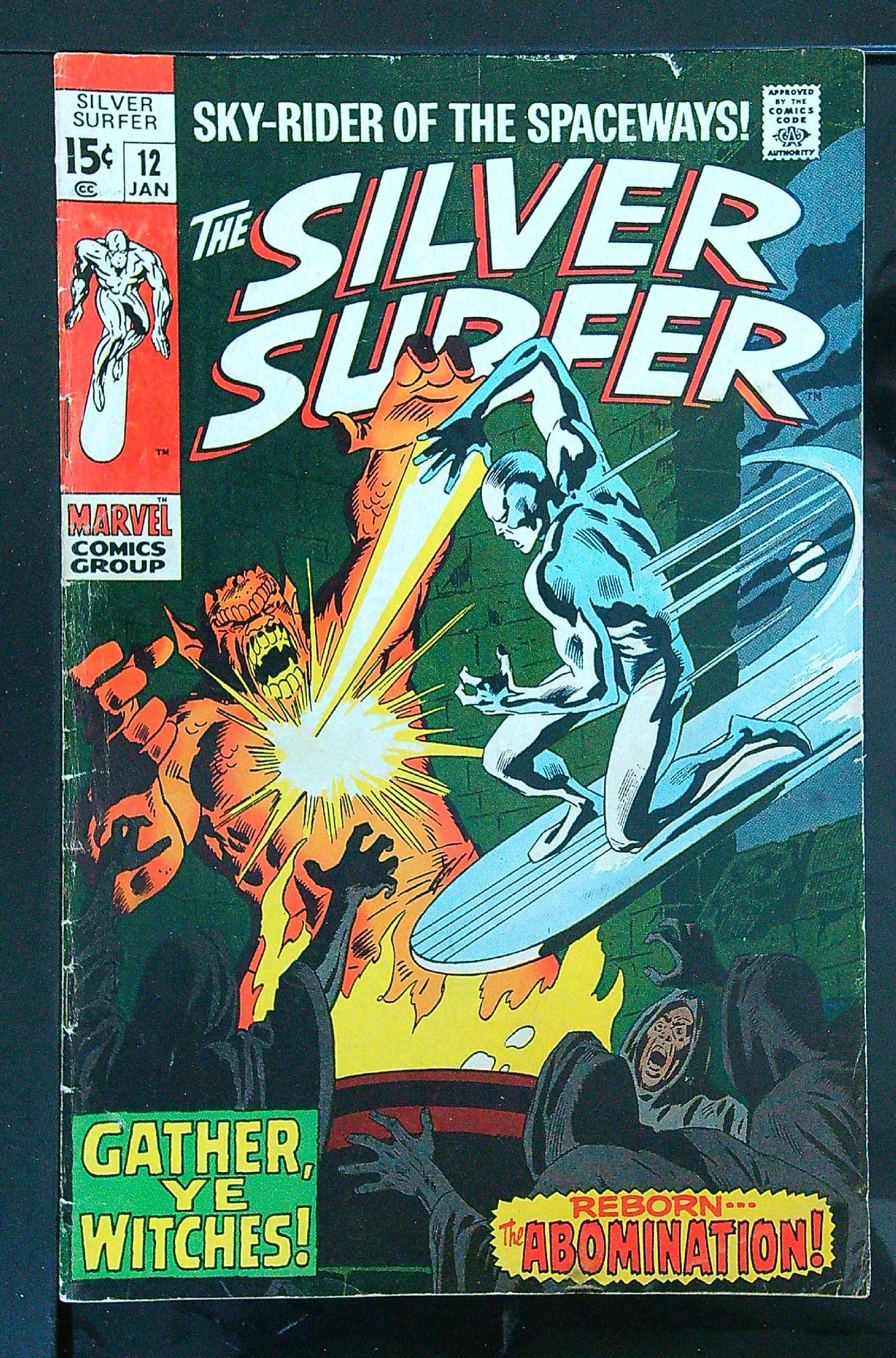 ACTUAL SCAN OF COMIC!<br> Cover of Silver Surfer (Vol 1) #12. One of 250,000 Vintage American Comics on sale from Krypton!