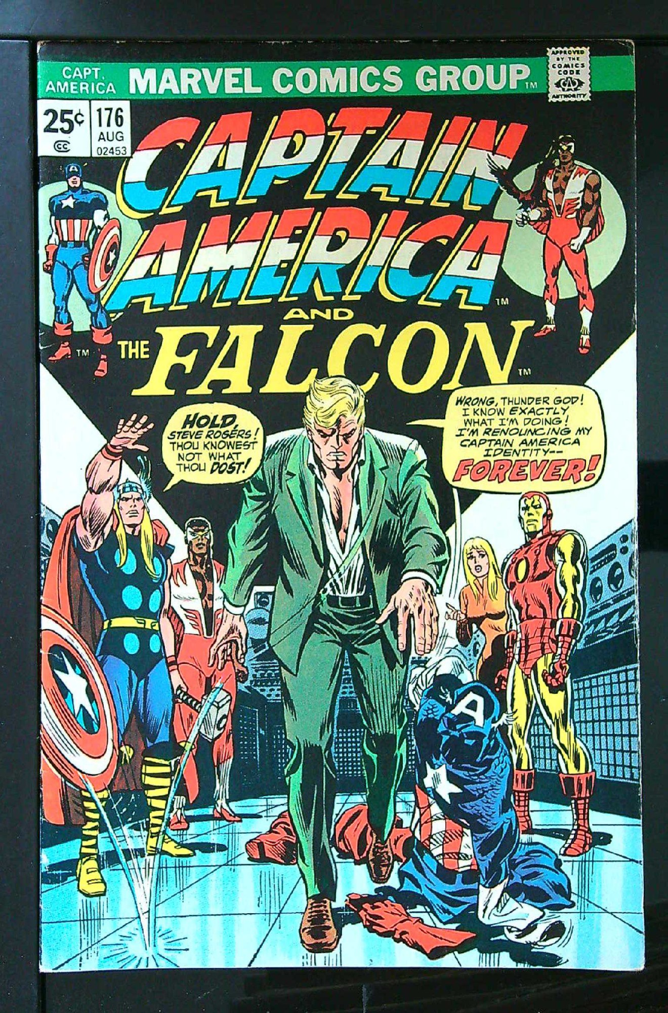 ACTUAL SCAN OF COMIC!<br> Cover of Captain America (Vol 1) #176. One of 250,000 Vintage American Comics on sale from Krypton!