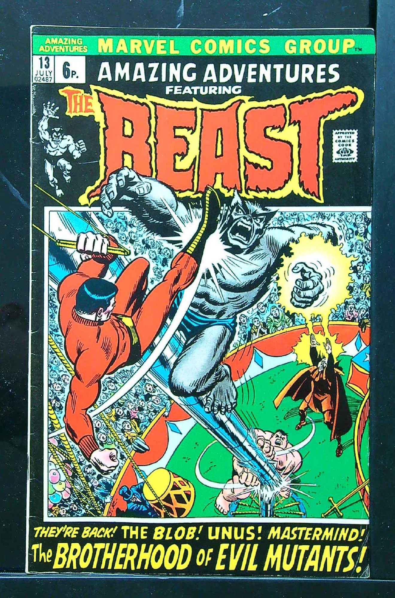 ACTUAL SCAN OF COMIC!<br> Cover of Amazing Adventures (Vol 2) #13. One of 250,000 Vintage American Comics on sale from Krypton!