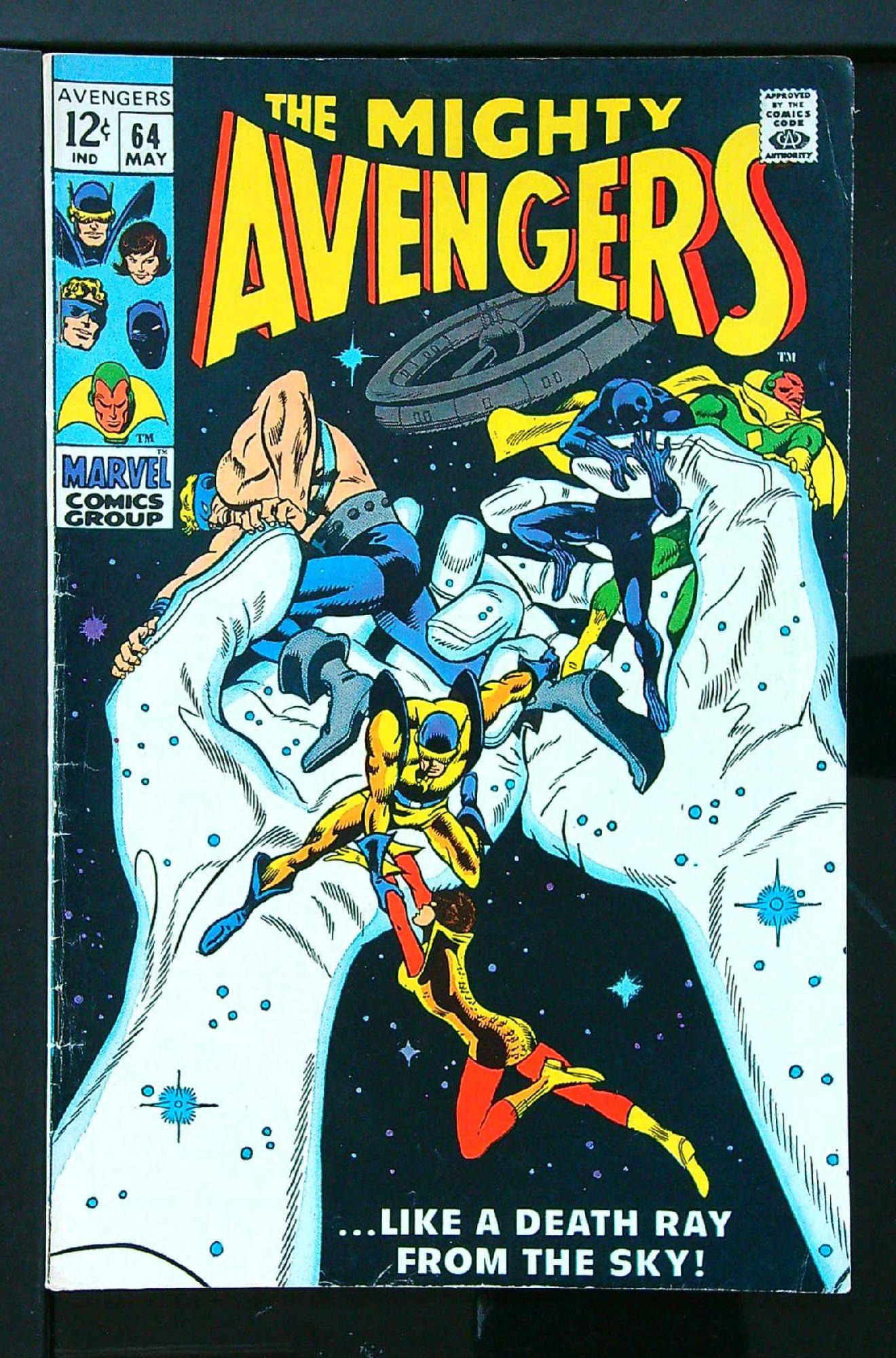 ACTUAL SCAN OF COMIC!<br> Cover of Avengers (Vol 1) #64. One of 250,000 Vintage American Comics on sale from Krypton!